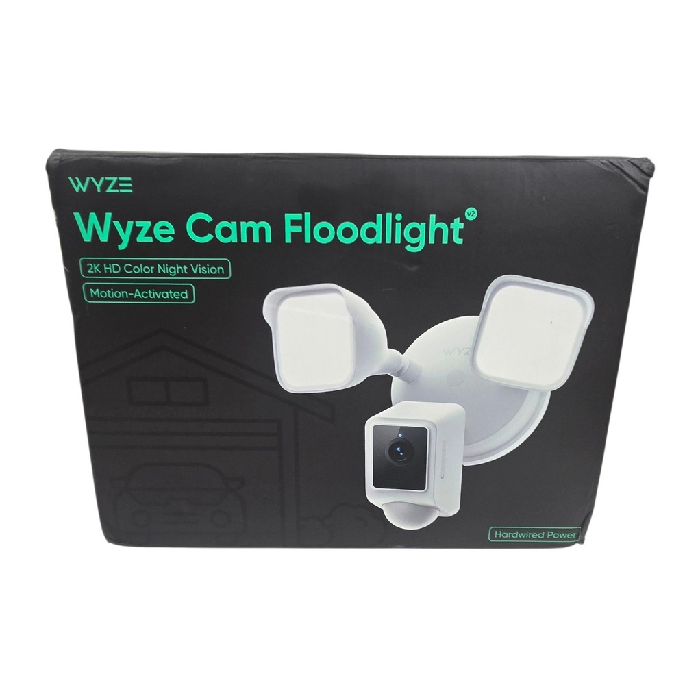 Wyze Cam Floodlight Security Camera Motion-Activated HD Night Vision Hardwired